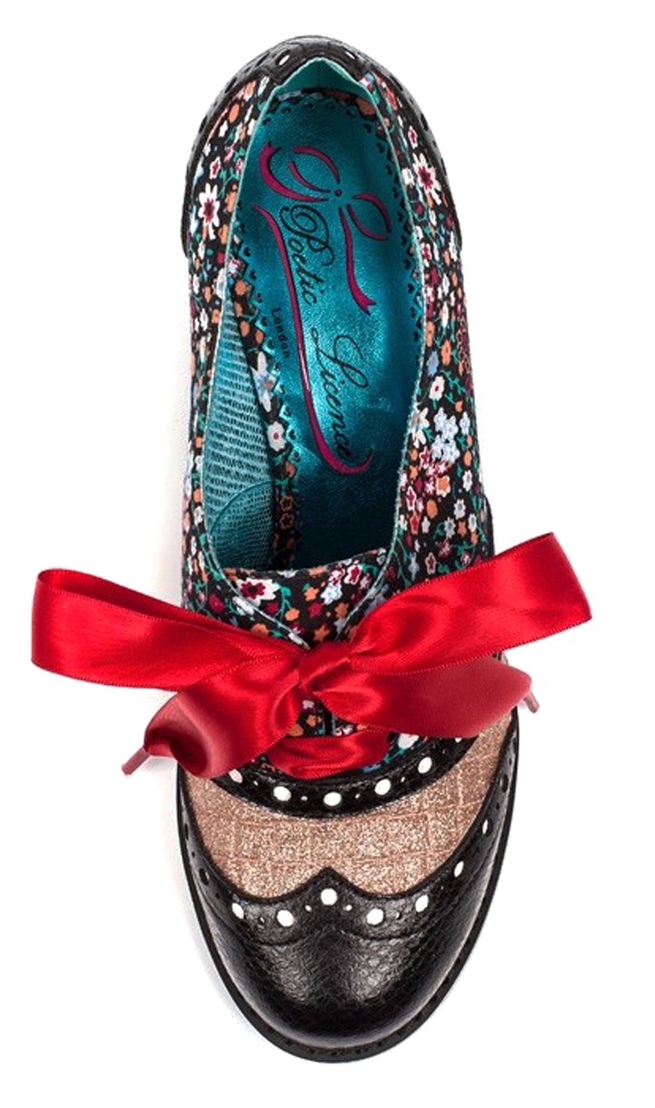 Poetic Licence NEW Corporate Beauty Beauty Corporate schwarz gold floral mid heel brogue schuhe 3-9 680aff Poetic Licence NEW Corporate Beauty Beauty Corporate schwarz gold floral mid heel brogue schuhe 3-9 680aff