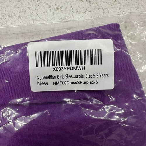 Noomelfish Purple Sleeveless Fringed Sleep Dress Girls Size Small (5-6Y) NEW - Picture 9 of 9