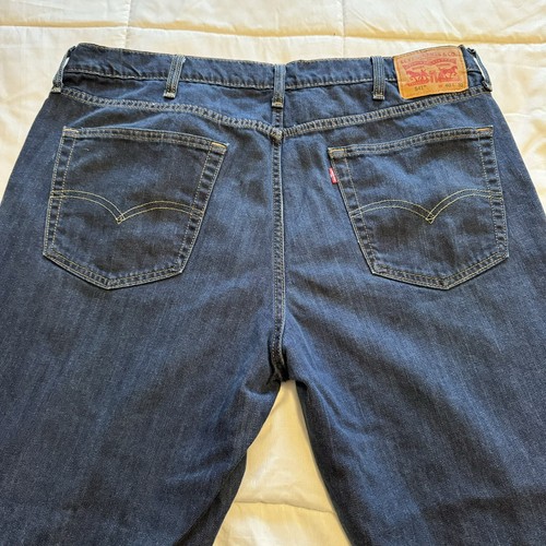 Pantalones de mezclilla para hombre Levis 541 40x32 azul calce atlético rectos informales - Imagen 15 de 20