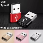 USB Type A Male to USB C Type C Female Charging Port Adapter Fast Converter