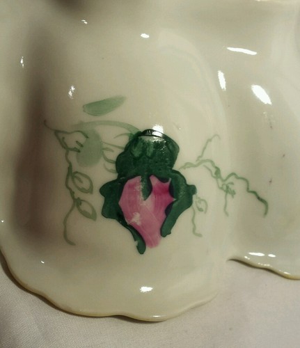 Vintage handbemalte Royal Kinran Nippon Schale weinrot gold geschnürt mit Blumen Schale Japan - Bild 5 von 5