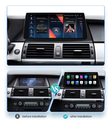 10.25"Android Car GPS Stereo Radio Wifi Carplay For BMW X5 X6 E70 E71 07-17 CCC - Picture 6 of 24