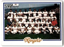 1978 Topps Texas Rangers Texas Rangers #659