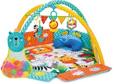 Fillikid Baby Gym Spiel Bogen Krabbel Erlebnis Decke Matte mit Bälle ab Geburt