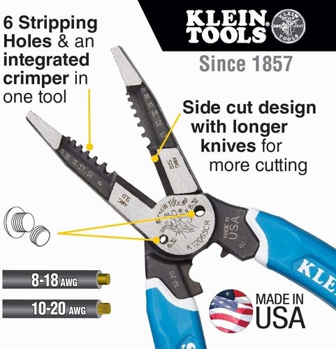 Wire Stripper / Cutter / Crimper Tool for Cutting, Stripping, Crimping, Twist... - Picture 3 of 12