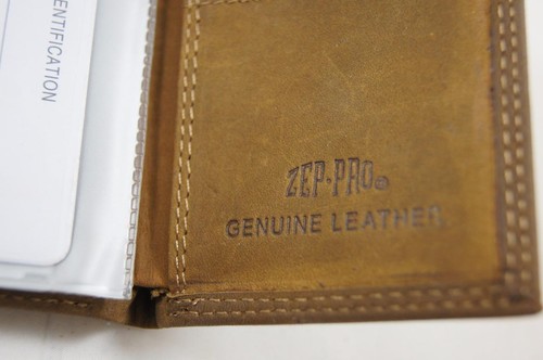 ZEP-PRO Ole Miss Rebels Fence Row Camo Trifold Leather Wallet Tin Gift Box - Picture 7 of 12