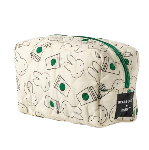 ブランドのギフト collaboration Miffy x Starbucks Pouch Singapore White バッグ