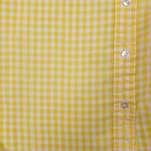 VTG 70s 80s Levi Strauss & Co Shirt Womens S Yellow Gingham Big E Pleated Button - Picture 18 of 18