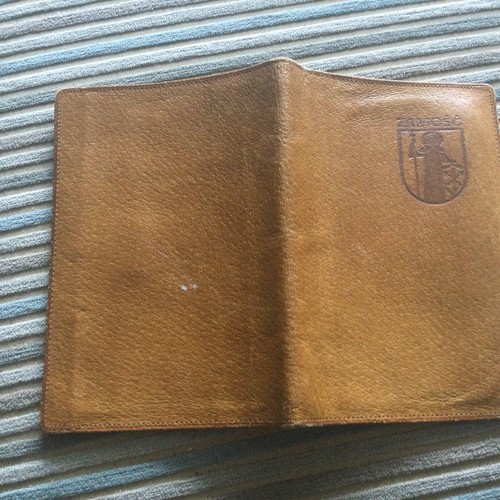 Vintage Mens Tan Real Pigskin Leather Wallet Zamosc Poland - Picture 3 of 4