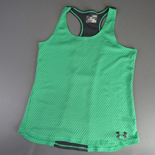 Under Armour Loose Fit HeatGear Mesh Tank Top Girls Size L Youth Large YLG Shirt - Picture 1 of 10