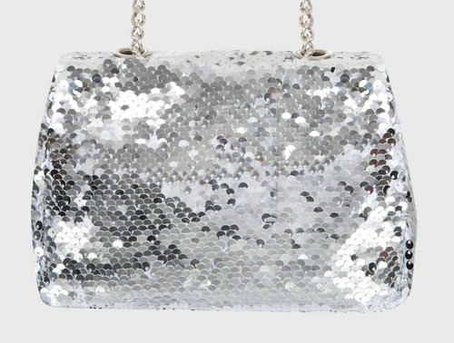 Frozen Disney Reversible Sequin Silver Girls Compact Handbag Purse Snowflake NEW - Picture 8 of 8
