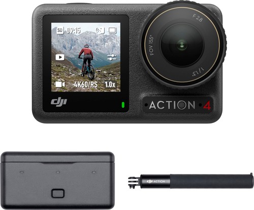 DJI - Osmo Action 4 4K Action Camera Adventure Bundle - Gray Fashion - Picture 2 of 6