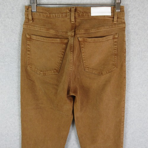 Re/Done Jeans Womens 28 Brown Terracotta 70s Straight Classic Streetwear Casual - Picture 5 of 11