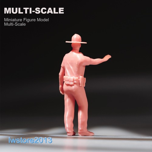 1/43 Sombrero de Policía Escena Accesorios Miniaturas Figuras Muñeca F 1/32 1/64 Coche Modelo Juguete - Imagen 5 de 5