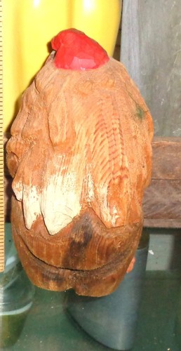 Vintage Male HENNING Norway 7.25” Handcarved Wood - Picture 2 of 2