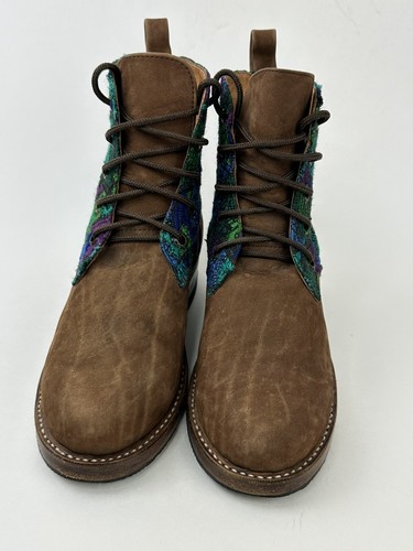 Hunac Orlite Western Boots Womens 36 US 5.5 Leather and Colorful Fabric - Picture 9 of 16