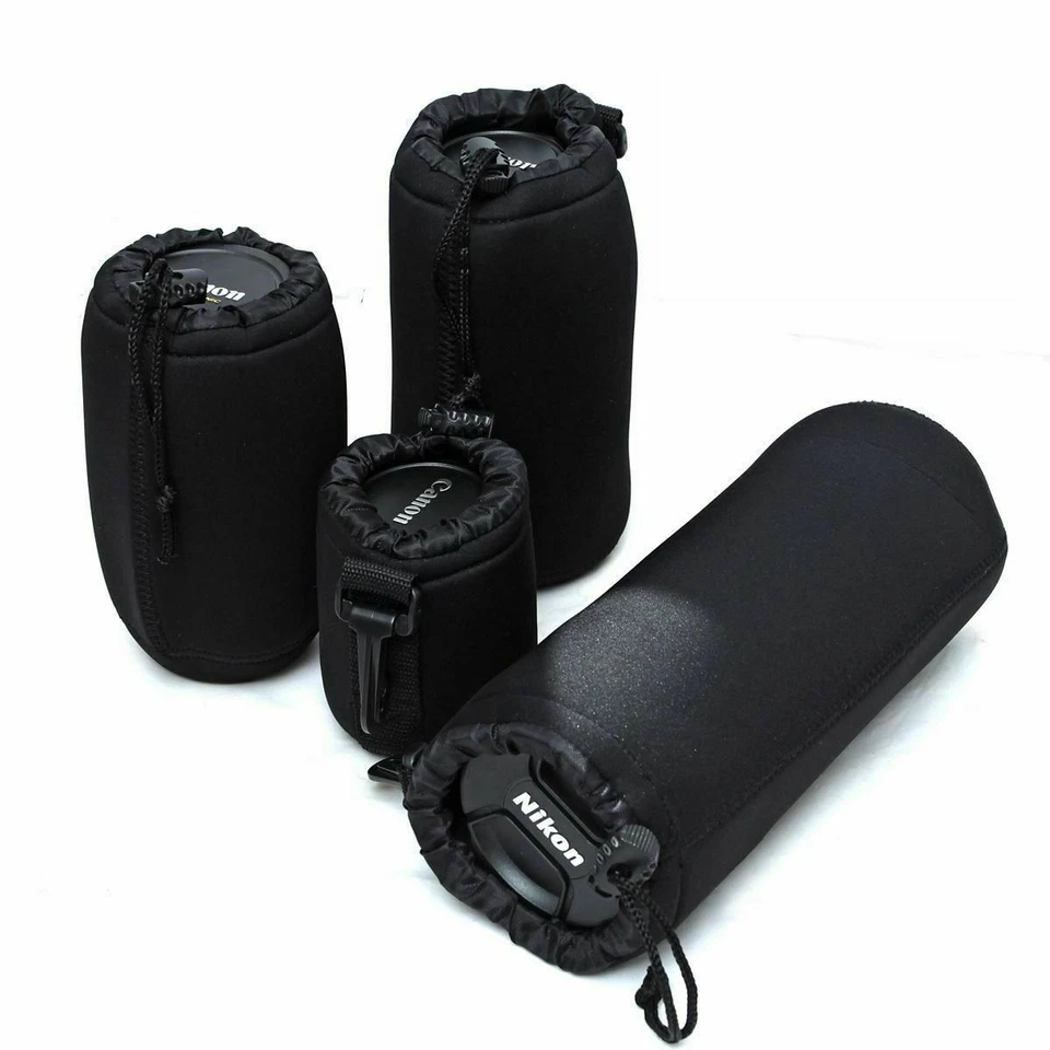 Estuche de transporte impermeable para cámara réflex digital de neopreno lente suave - S M L XL Foto 2 de 4