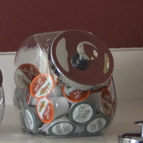 Anchor Hocking ~ 1 Gallon ~ Clear Glass ~ Apothecary Jar ~ Canister w/Silver Lid - Picture 2 of 12