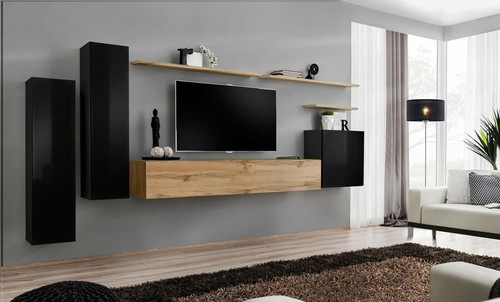 Wohnwand SONDA 1 Lowboard Anbauwand Hochvitrine Wohnzimmer-Set TV-Boards modern - Bild 10 von 24