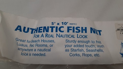 Authentische 3 Fischernetze 11 Muscheln Deko Strand Maritim Deko Kork Muschel Posten - Bild 4 von 18