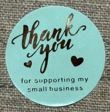 30 Thank You for Supporting My Small Business Stickers Gift Envelope Seal