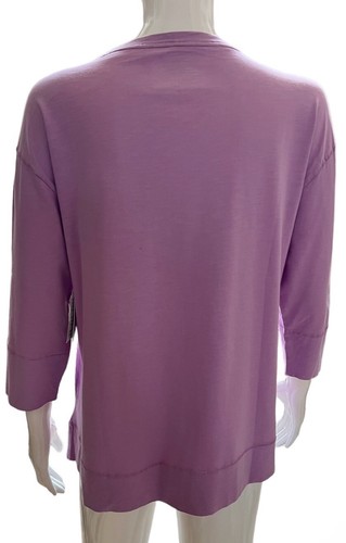 Westbound Blouse Cotton/Modal Top 3/4 Open Sleeve Lightweight T-shirt Sz PL New - Picture 5 of 10