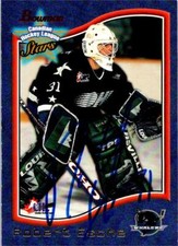 Robert Esche autographed hockey card (Detroit Whalers)1998 Bowman CHL Stars #41