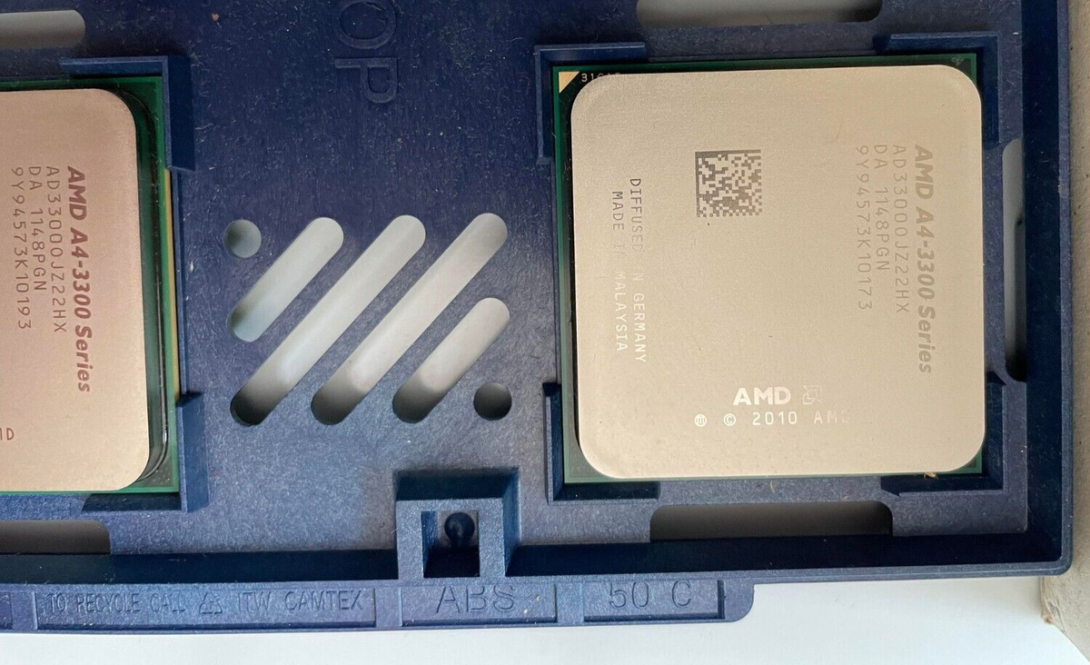 AMD A4-3300 CPU processor FM1 905 PIN AD3300OJZ22HX A4-Series OEM