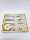 Vintage Colore Lenox Spreaders in Box Set of 4 Leaves greenery stainless steel
