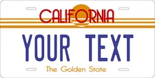 California 1982 License Plate Personalized Custom Car Auto Bike Motorcycle Moped
