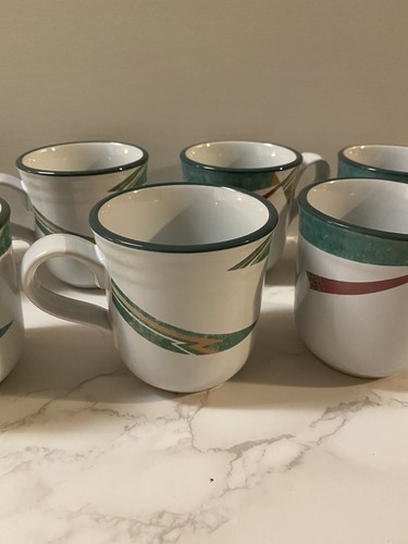 Noritake New West Made In Japan New West Mugs Set Of 7 - Picture 5 of 10