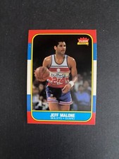 1986 FLEER BASKETBALL SET BREAK # 67 JEFF MALONE  MINT