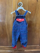 Vintage Osh Kosh B'Gosh Multi Colored Squares Denim Toddler 18 Months