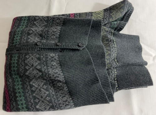 Sonoma Life & Style Sweater Junior Petite Large Gray Multi Cotton L-Sleeve - Picture 9 of 11