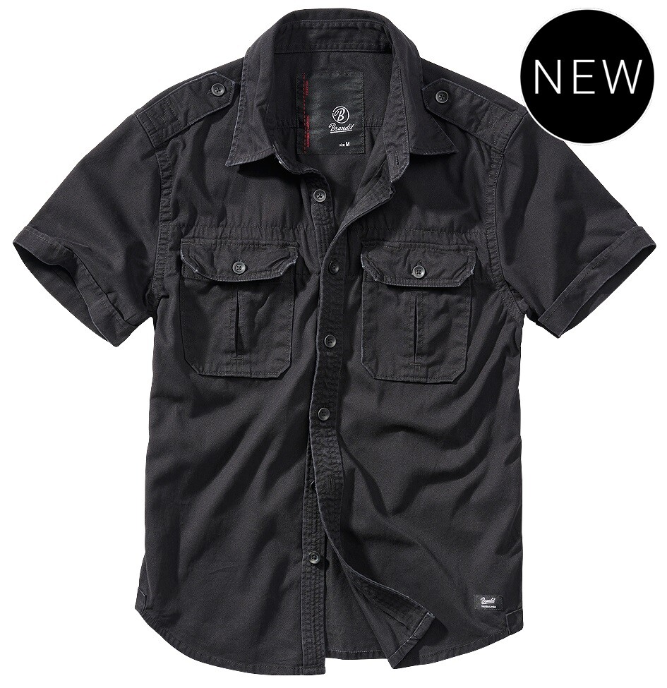 Camicia Da Campagna Brandit Per Uomo | Tessuto Resistente Con Tasche | Stile Militare Moderno - Foto 10