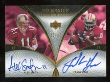 2007 UD Exquisite Combo Signatures Football #ECS-SG Alex Smith Gore Auto /25