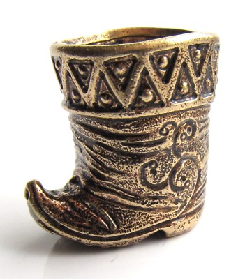 Thimble BUTTERFLY /& FLOWERS Solid Brass Metal Russian Souvenir Collection