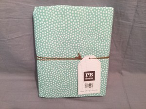 Pottery-Barn-PB-Teen-Dark-Mint-Mini-Dot-Twin-Duvet-Cover-Euro-Sham