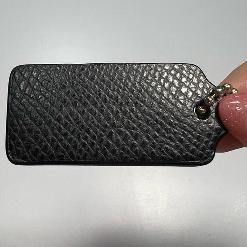 Coach Black Bag Tag - Picture 6 of 6
