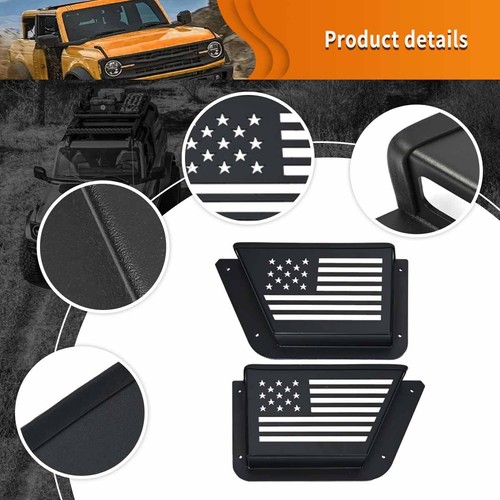 2x Rear Door Panel Storage Pocket Organizer Box For Ford For Bronco 4Door 2021+ - Picture 5 of 12