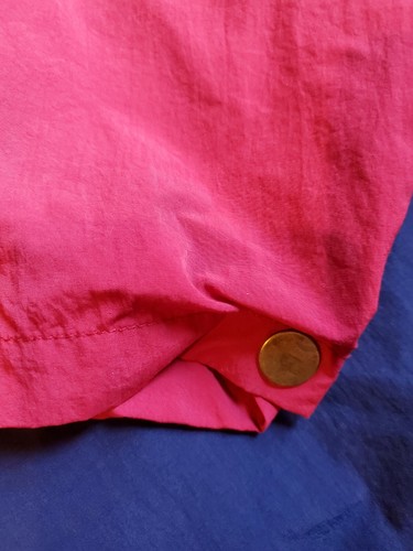 B D Baggies Mens Vintage Vtg Pullover Red Blue Green Jacket Size Small - Picture 5 of 5