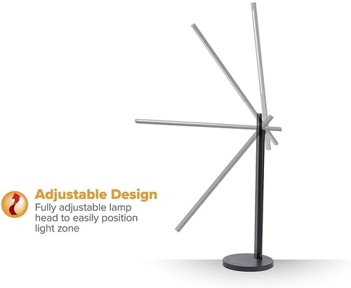 Office Dimmable LED Desk Lamp with Adjustable Color Temperature, Black - Picture 3 of 4