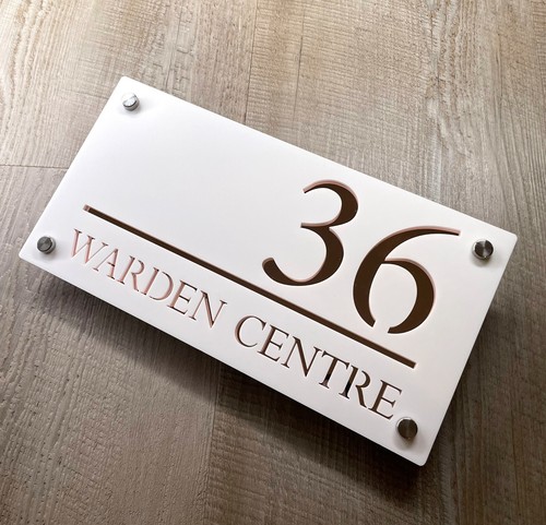 House Number Plaques House Door Number Signs Matt Personalised Address Plaques - Picture 42 of 42