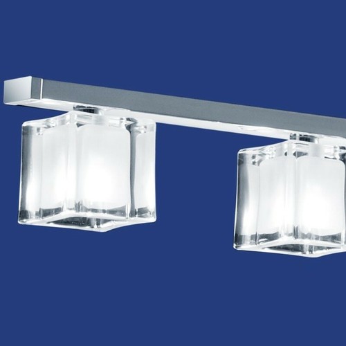 Hängeleuchte Cubico Chrom 7 flammig höhenverstellbar Kristallglas Modern - Bild 2 von 2
