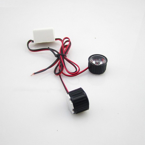 2x White Car Motorcycle Eagle Eye LED Flash Warning Strobe Lights Brake Lamps - Picture 3 of 4