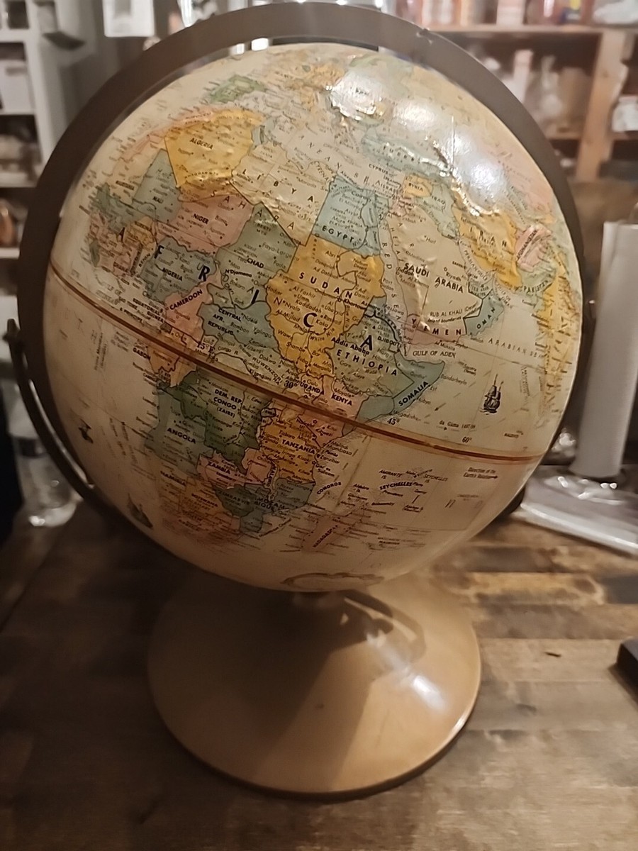 Replogle Globemaster 12” Diameter World Globe with Metal Base 16”H