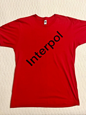 Vintage 2002 Interpol Turn On The Bright Lights Concert Tour T shirt M Medium