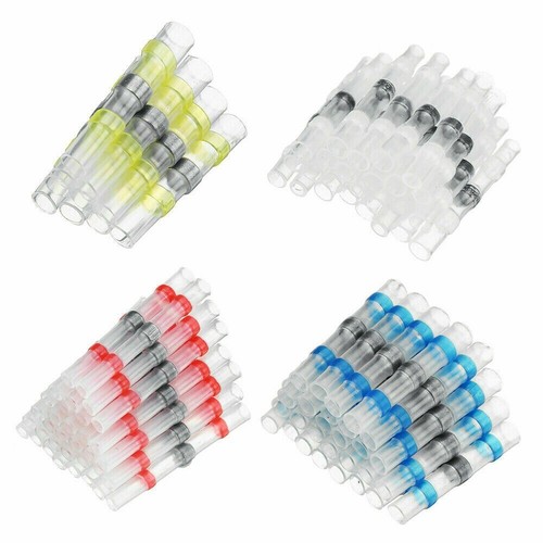 800/50x Waterproof Heat Shrink Solder Seal Sleeve Butt Terminals Wire Connectors - Picture 8 of 21
