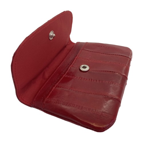 Genuine Eel Skin Leather Coin Purse Card Wallet - Picture 73 of 99