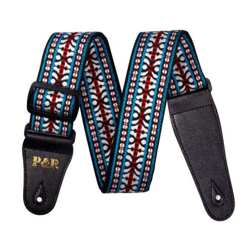 Correas de guitarra bordadas bohemias para bajo guitarra eléctrica acústica ajustable - Imagen 25 de 32